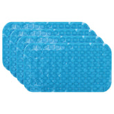 Kuber Industries Bath Mat | PVC Bathroom Mat | Shower Bath Mat | Floor Tub Mat | Foot Massager Mat | Anti-Skid Shower Bathroom Mat | B-02A |Pack of 4| Dark Blue